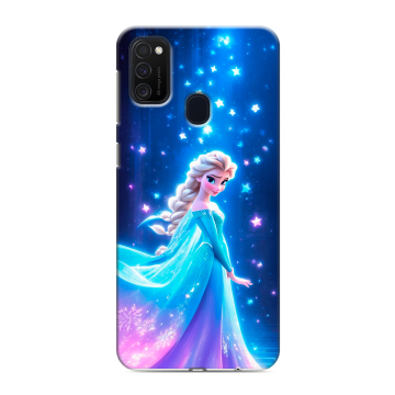 Силиконовый чехол на Samsung Galaxy M21 с принтом Холодное сердце Frozen Силиконовый чехол на Samsung Galaxy M21 с принтом Холодное сердце Frozen