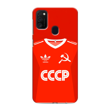 Силиконовый чехол на Samsung Galaxy M21 с принтом Флаг Герб СССР Силиконовый чехол на Samsung Galaxy M21 с принтом Флаг Герб СССР