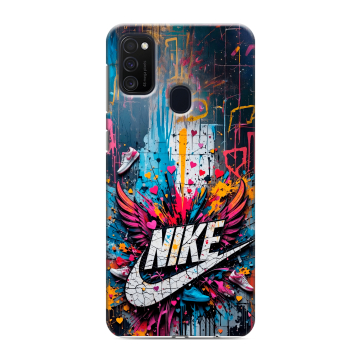 Силиконовый чехол на Samsung Galaxy M21 с принтом Nike Найк Силиконовый чехол на Samsung Galaxy M21 с принтом Nike Найк