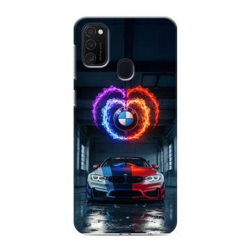 Силиконовый чехол на Samsung Galaxy M21 с принтом BMW БМВ Силиконовый чехол на Samsung Galaxy M21 с принтом BMW БМВ