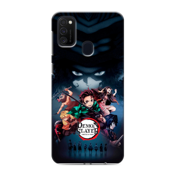 Силиконовый чехол на Samsung Galaxy M21 с принтом Demon Slayer Клинок рассекающий демонов Силиконовый чехол на Samsung Galaxy M21 с принтом Demon Slayer Клинок рассекающий демонов