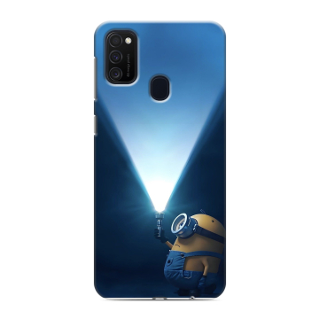 Силиконовый чехол на Samsung Galaxy M21 с принтом Миньоны Силиконовый чехол на Samsung Galaxy M21 с принтом Миньоны
