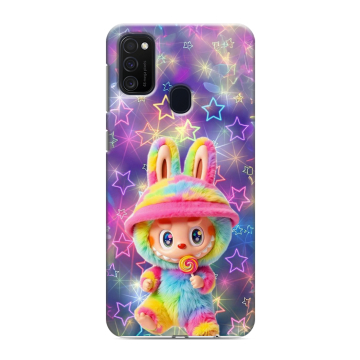 Силиконовый чехол на Samsung Galaxy M21 с принтом Labubu Лабубу Силиконовый чехол на Samsung Galaxy M21 с принтом Labubu Лабубу