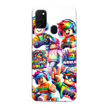Силиконовый чехол на Samsung Galaxy M21 с принтом Roblox Роблокс Силиконовый чехол на Samsung Galaxy M21 с принтом Roblox Роблокс