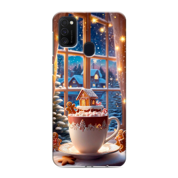 Силиконовый чехол на Samsung Galaxy M21 с принтом Новый год Силиконовый чехол на Samsung Galaxy M21 с принтом Новый год