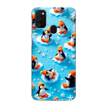 Силиконовый чехол на Samsung Galaxy M21 с принтом Новый год Силиконовый чехол на Samsung Galaxy M21 с принтом Новый год