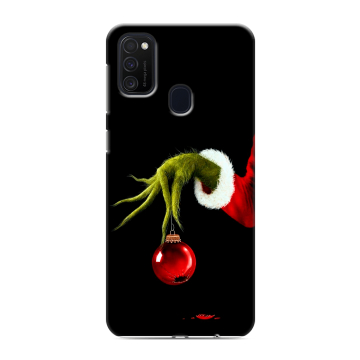 Силиконовый чехол на Samsung Galaxy M21 с принтом Новый год Гринч Силиконовый чехол на Samsung Galaxy M21 с принтом Новый год Гринч