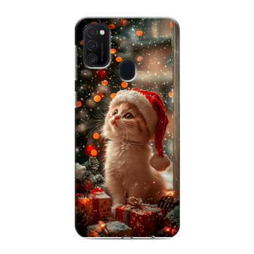 Силиконовый чехол на Samsung Galaxy M21 с принтом Новый год Силиконовый чехол на Samsung Galaxy M21 с принтом Новый год