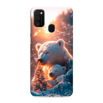 Силиконовый чехол на Samsung Galaxy M21 с принтом Новый год Силиконовый чехол на Samsung Galaxy M21 с принтом Новый год