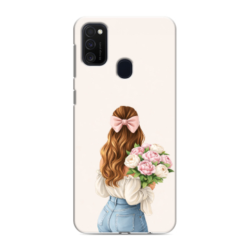 Силиконовый чехол на Samsung Galaxy M21 с принтом женский Силиконовый чехол на Samsung Galaxy M21 с принтом женский