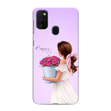 Силиконовый чехол на Samsung Galaxy M21 с принтом женский Силиконовый чехол на Samsung Galaxy M21 с принтом женский