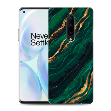 Силиконовый чехол на OnePlus 8 с принтом Мрамор зеленое золото Силиконовый чехол на OnePlus 8 с принтом Мрамор зеленое золото