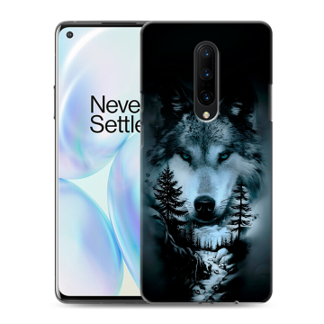 Силиконовый чехол на OnePlus 8 с принтом Лесной волк Силиконовый чехол на OnePlus 8 с принтом Лесной волк