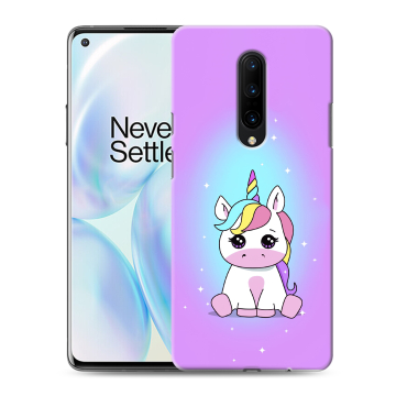 Силиконовый чехол на OnePlus 8 с принтом Единорог Силиконовый чехол на OnePlus 8 с принтом Единорог