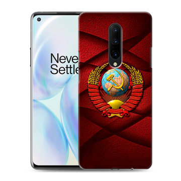 Силиконовый чехол на OnePlus 8 с принтом Герб СССР Силиконовый чехол на OnePlus 8 с принтом Герб СССР