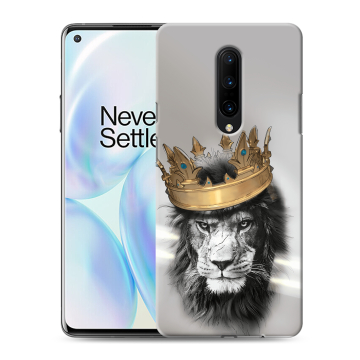Силиконовый чехол на OnePlus 8 с принтом Лев с короной Силиконовый чехол на OnePlus 8 с принтом Лев с короной