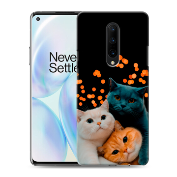 Силиконовый чехол на OnePlus 8 с принтом Кошки Силиконовый чехол на OnePlus 8 с принтом Кошки