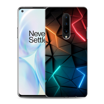 Силиконовый чехол на OnePlus 8 с принтом Абстракция неон Силиконовый чехол на OnePlus 8 с принтом Абстракция неон