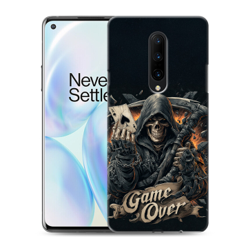 Силиконовый чехол на OnePlus 8 с принтом Скелет карты Силиконовый чехол на OnePlus 8 с принтом Скелет карты
