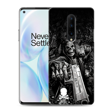 Силиконовый чехол на OnePlus 8 с принтом Скелет Силиконовый чехол на OnePlus 8 с принтом Скелет
