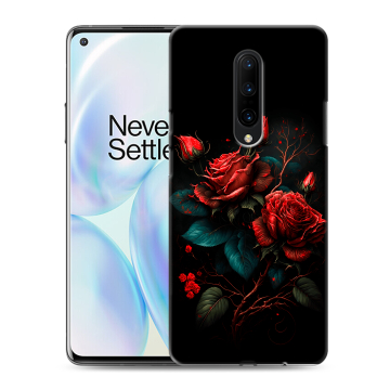 Силиконовый чехол на OnePlus 8 с принтом Розы красные