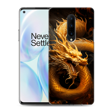 Силиконовый чехол на OnePlus 8 с принтом Золотой дракон Силиконовый чехол на OnePlus 8 с принтом Золотой дракон