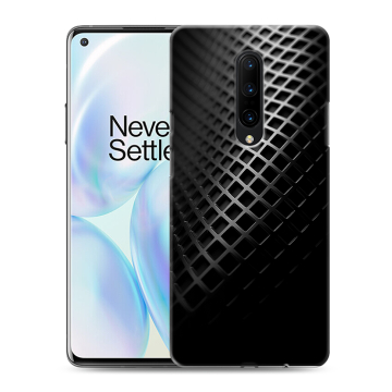 Силиконовый чехол на OnePlus 8 с принтом Текстура металла