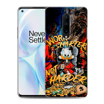 Силиконовый чехол на OnePlus 8 с принтом Дональд Дак Деньги