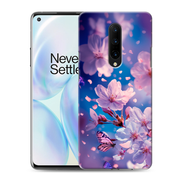 Силиконовый чехол на OnePlus 8 с принтом цветы бабочки Силиконовый чехол на OnePlus 8 с принтом цветы бабочки