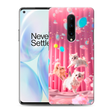 Силиконовый чехол на OnePlus 8 с принтом милые котики