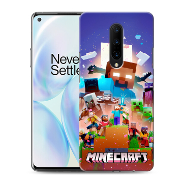 Силиконовый чехол на OnePlus 8 с принтом Майнкрафт Minecraft Силиконовый чехол на OnePlus 8 с принтом Майнкрафт Minecraft
