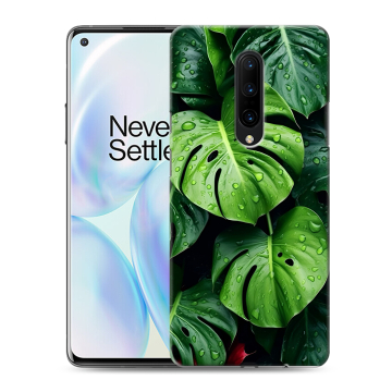 Силиконовый чехол на OnePlus 8 с принтом Листья Силиконовый чехол на OnePlus 8 с принтом Листья