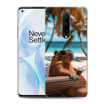Силиконовый чехол на OnePlus 8 с принтом Капибара Силиконовый чехол на OnePlus 8 с принтом Капибара