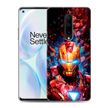 Силиконовый чехол на OnePlus 8 с принтом Железный человек Ironman Силиконовый чехол на OnePlus 8 с принтом Железный человек Ironman