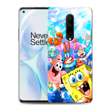 Силиконовый чехол на OnePlus 8 с принтом спанчбоб спанч боб