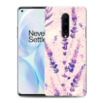 Силиконовый чехол на OnePlus 8 с принтом цветы лаванда Силиконовый чехол на OnePlus 8 с принтом цветы лаванда