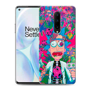 Силиконовый чехол на OnePlus 8 с принтом Рик и Морти Rick Morty Силиконовый чехол на OnePlus 8 с принтом Рик и Морти Rick Morty