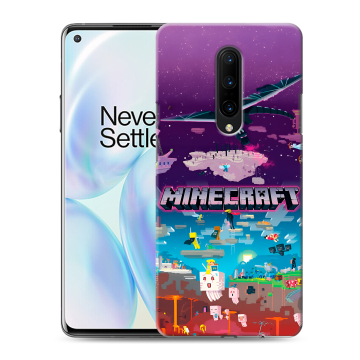 Силиконовый чехол на OnePlus 8 с принтом Майнкрафт Minecraft Силиконовый чехол на OnePlus 8 с принтом Майнкрафт Minecraft