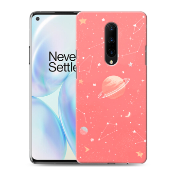Силиконовый чехол на OnePlus 8 с принтом Розовый космос