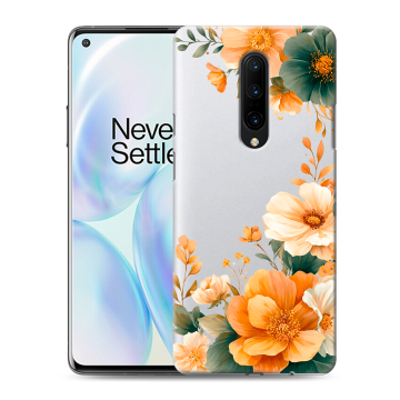 Силиконовый чехол на OnePlus 8 с принтом Цветы принт