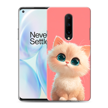 Силиконовый чехол на OnePlus 8 с принтом Розовый котенок