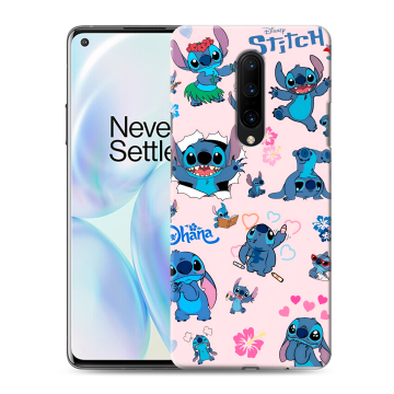 Силиконовый чехол на OnePlus 8 с принтом Лило и Стич