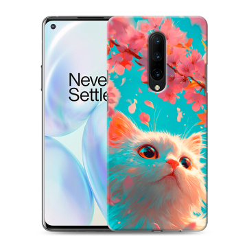 Силиконовый чехол на OnePlus 8 с принтом Красивый кот