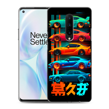 Силиконовый чехол на OnePlus 8 с принтом машины тачки