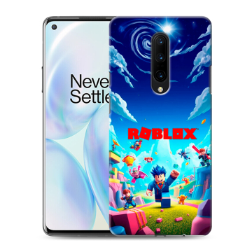 Силиконовый чехол на OnePlus 8 с принтом Roblox Роблокс