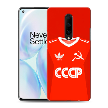 Силиконовый чехол на OnePlus 8 с принтом Флаг Герб СССР