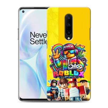 Силиконовый чехол на OnePlus 8 с принтом Roblox Роблокс