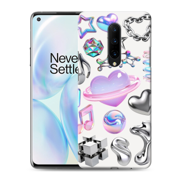 Силиконовый чехол на OnePlus 8 с принтом Y2K Силиконовый чехол на OnePlus 8 с принтом Y2K