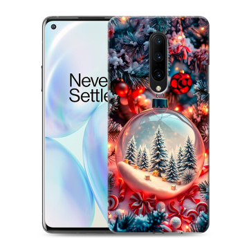 Силиконовый чехол на OnePlus 8 с принтом Новый год