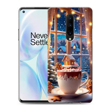 Силиконовый чехол на OnePlus 8 с принтом Новый год
